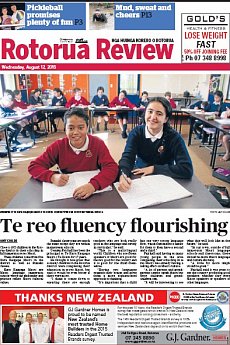 Rotorua Review - August 12th 2015