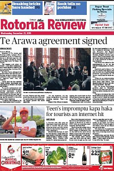 Rotorua Review - December 23rd 2015